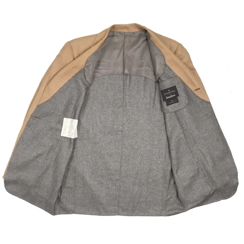 NEW Ermenegildo Zegna Sportcoat Jacket! US 44 e 54  Double Faced Silk & Cashmere